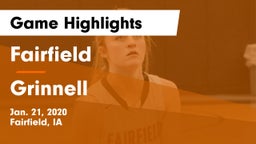 Fairfield  vs Grinnell  Game Highlights - Jan. 21, 2020