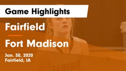 Fairfield  vs Fort Madison  Game Highlights - Jan. 30, 2020