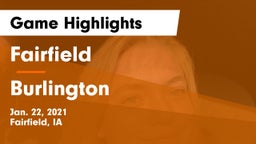 Fairfield  vs Burlington  Game Highlights - Jan. 22, 2021