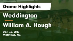 Weddington  vs William A. Hough  Game Highlights - Dec. 30, 2017