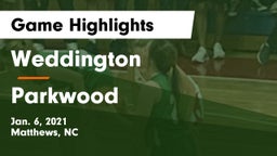 Weddington  vs Parkwood  Game Highlights - Jan. 6, 2021