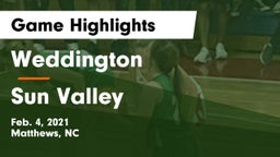 Weddington  vs Sun Valley  Game Highlights - Feb. 4, 2021