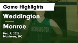 Weddington  vs Monroe Game Highlights - Dec. 7, 2021