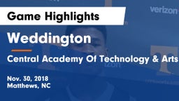 Weddington  vs Central Academy Of Technology & Arts Game Highlights - Nov. 30, 2018