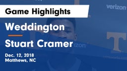 Weddington  vs Stuart Cramer Game Highlights - Dec. 12, 2018