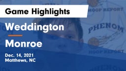 Weddington  vs Monroe Game Highlights - Dec. 14, 2021