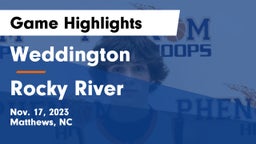 Weddington  vs Rocky River  Game Highlights - Nov. 17, 2023