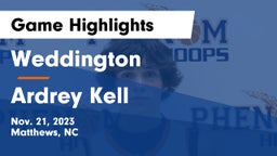 Weddington  vs Ardrey Kell  Game Highlights - Nov. 21, 2023
