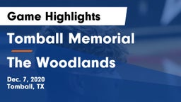 Tomball Memorial  vs The Woodlands  Game Highlights - Dec. 7, 2020