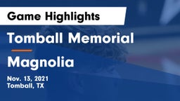 Tomball Memorial  vs Magnolia  Game Highlights - Nov. 13, 2021