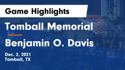 Tomball Memorial  vs Benjamin O. Davis  Game Highlights - Dec. 2, 2021