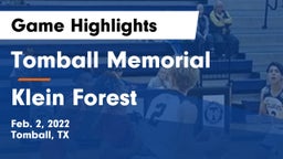 Tomball Memorial  vs Klein Forest  Game Highlights - Feb. 2, 2022