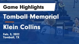 Tomball Memorial  vs Klein Collins  Game Highlights - Feb. 5, 2022