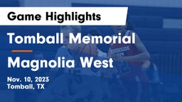 Tomball Memorial  vs Magnolia West  Game Highlights - Nov. 10, 2023