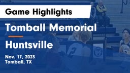 Tomball Memorial  vs Huntsville  Game Highlights - Nov. 17, 2023