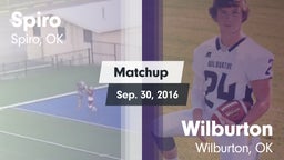 Matchup: Spiro  vs. Wilburton  2016