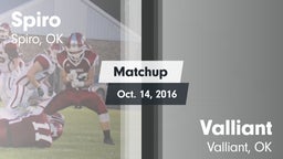 Matchup: Spiro  vs. Valliant  2016