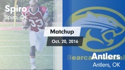 Matchup: Spiro  vs. Antlers  2016