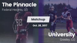 Matchup: The Pinnacle High vs. University  2017