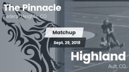 Matchup: The Pinnacle High vs. Highland  2018