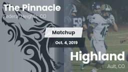 Matchup: The Pinnacle High vs. Highland  2019