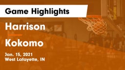 Harrison  vs Kokomo  Game Highlights - Jan. 15, 2021