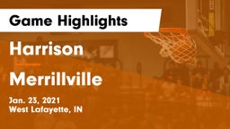 Harrison  vs Merrillville  Game Highlights - Jan. 23, 2021