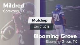 Matchup: Mildred  vs. Blooming Grove  2016