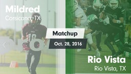 Matchup: Mildred  vs. Rio Vista  2016