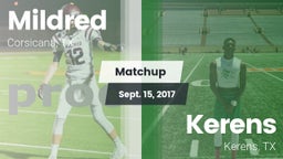 Matchup: Mildred  vs. Kerens  2017