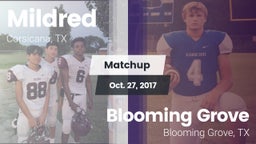 Matchup: Mildred  vs. Blooming Grove  2017