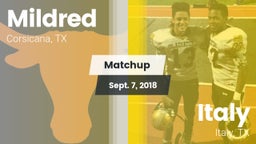 Matchup: Mildred  vs. Italy  2018