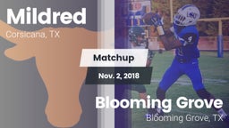 Matchup: Mildred  vs. Blooming Grove  2018