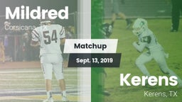 Matchup: Mildred  vs. Kerens  2019