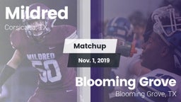 Matchup: Mildred  vs. Blooming Grove  2019