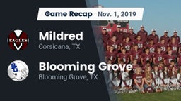 Recap: Mildred  vs. Blooming Grove  2019