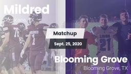 Matchup: Mildred  vs. Blooming Grove  2020