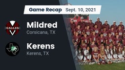 Recap: Mildred  vs. Kerens  2021