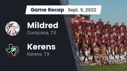 Recap: Mildred  vs. Kerens  2022