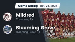 Recap: Mildred  vs. Blooming Grove  2022