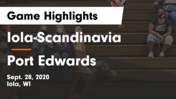Iola-Scandinavia  vs Port Edwards  Game Highlights - Sept. 28, 2020