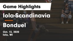 Iola-Scandinavia  vs Bonduel  Game Highlights - Oct. 13, 2020