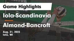 Iola-Scandinavia  vs Almond-Bancroft  Game Highlights - Aug. 31, 2023