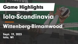 Iola-Scandinavia  vs Wittenberg-Birnamwood  Game Highlights - Sept. 19, 2023