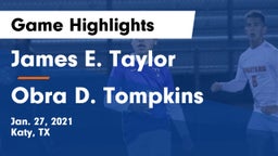 James E. Taylor  vs Obra D. Tompkins  Game Highlights - Jan. 27, 2021