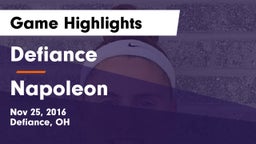 Defiance  vs Napoleon Game Highlights - Nov 25, 2016