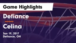 Defiance  vs Celina  Game Highlights - Jan 19, 2017