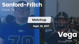 Matchup: Sanford-Fritch High vs. Vega  2017