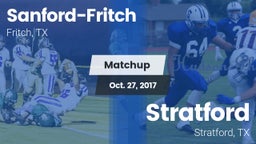 Matchup: Sanford-Fritch High vs. Stratford  2017