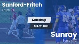 Matchup: Sanford-Fritch High vs. Sunray  2018